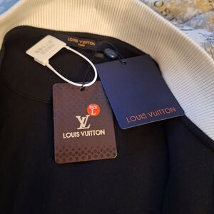 Louis Vuitton Black and White Sweater